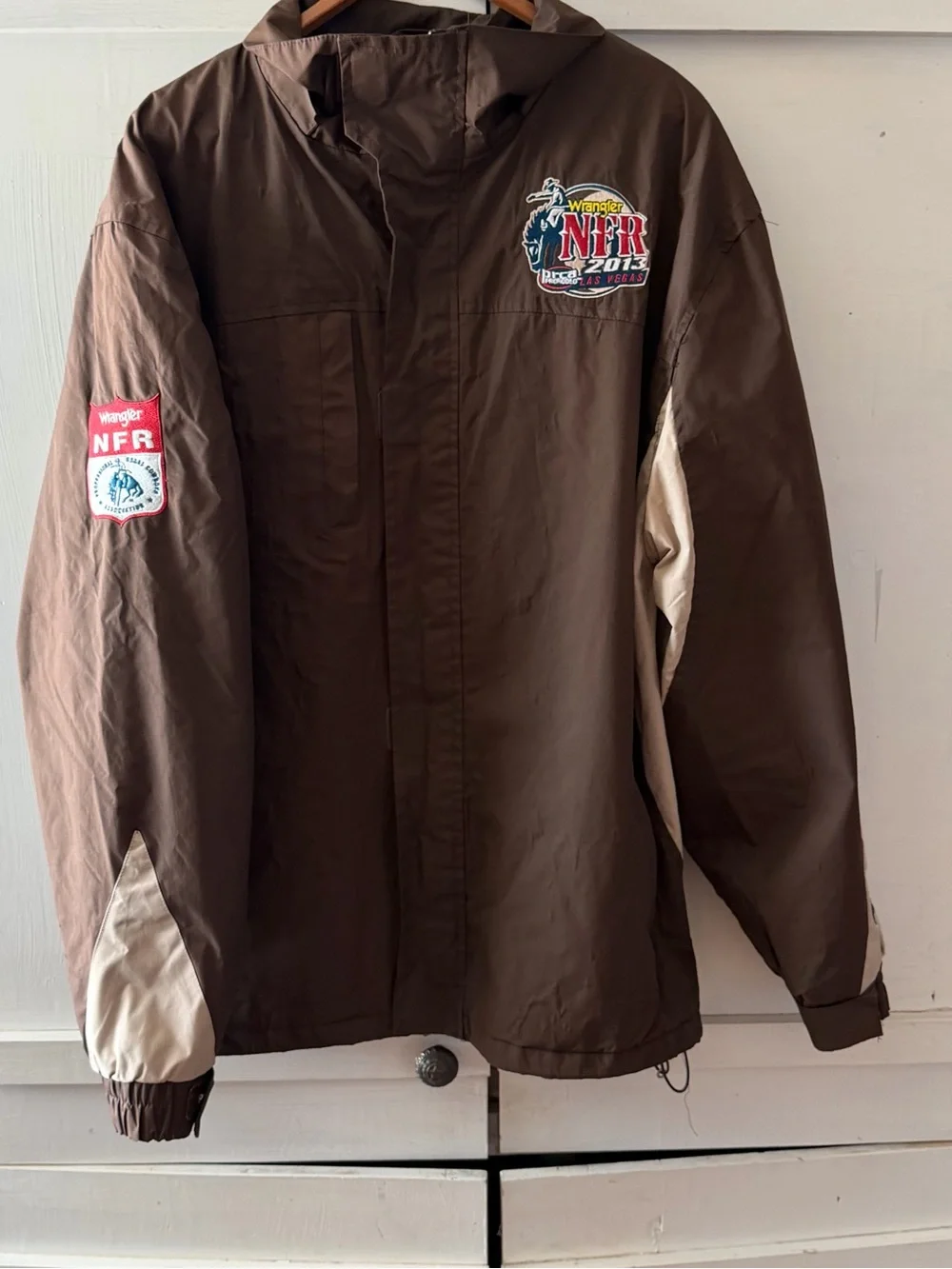 Retro Vintage Wrangler NFR FINALS 2013 PRCA Pro Rodeo Las Vegas Jacket XL